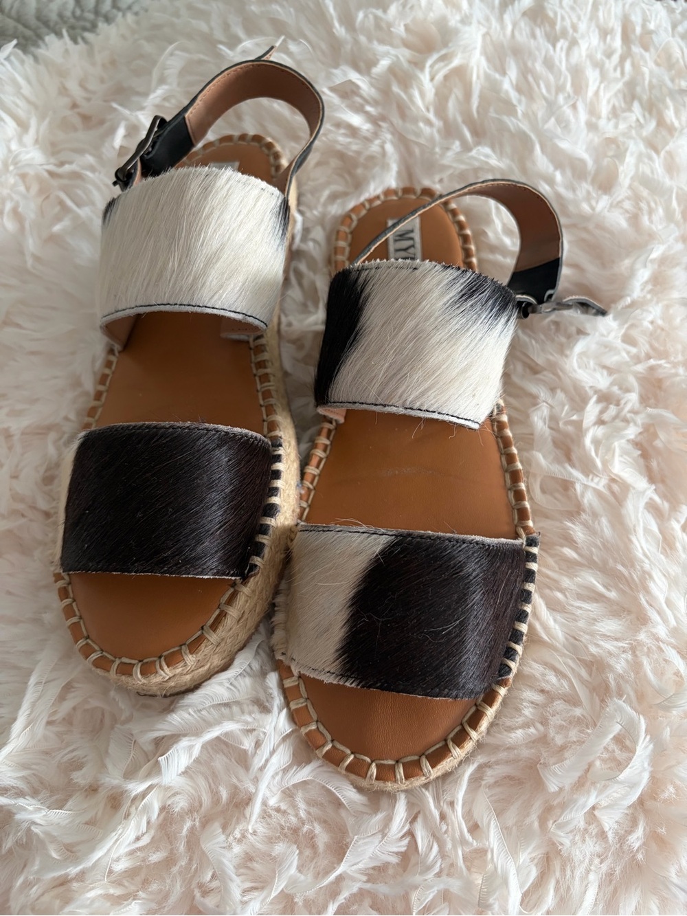🌟 Myra Cowhide Espadrille Sandals. Step out In Style!!!💋 - Picture 4 of 5
